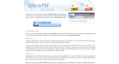 Desktop Screenshot of djvu-to-pdf.com